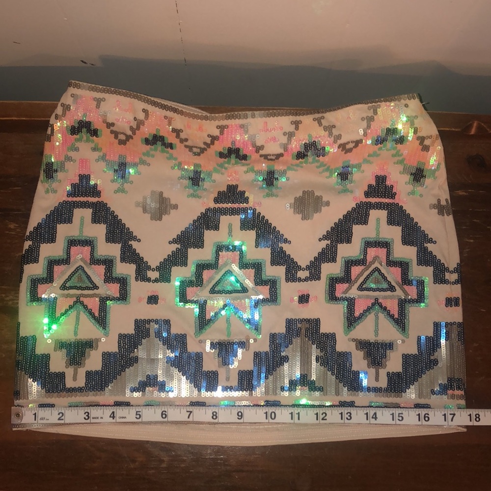 Express Sequence Mini Skirt. Size Xs - image 5